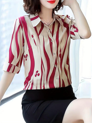 Designer Women's Printed Rayon Shirt Top My Western